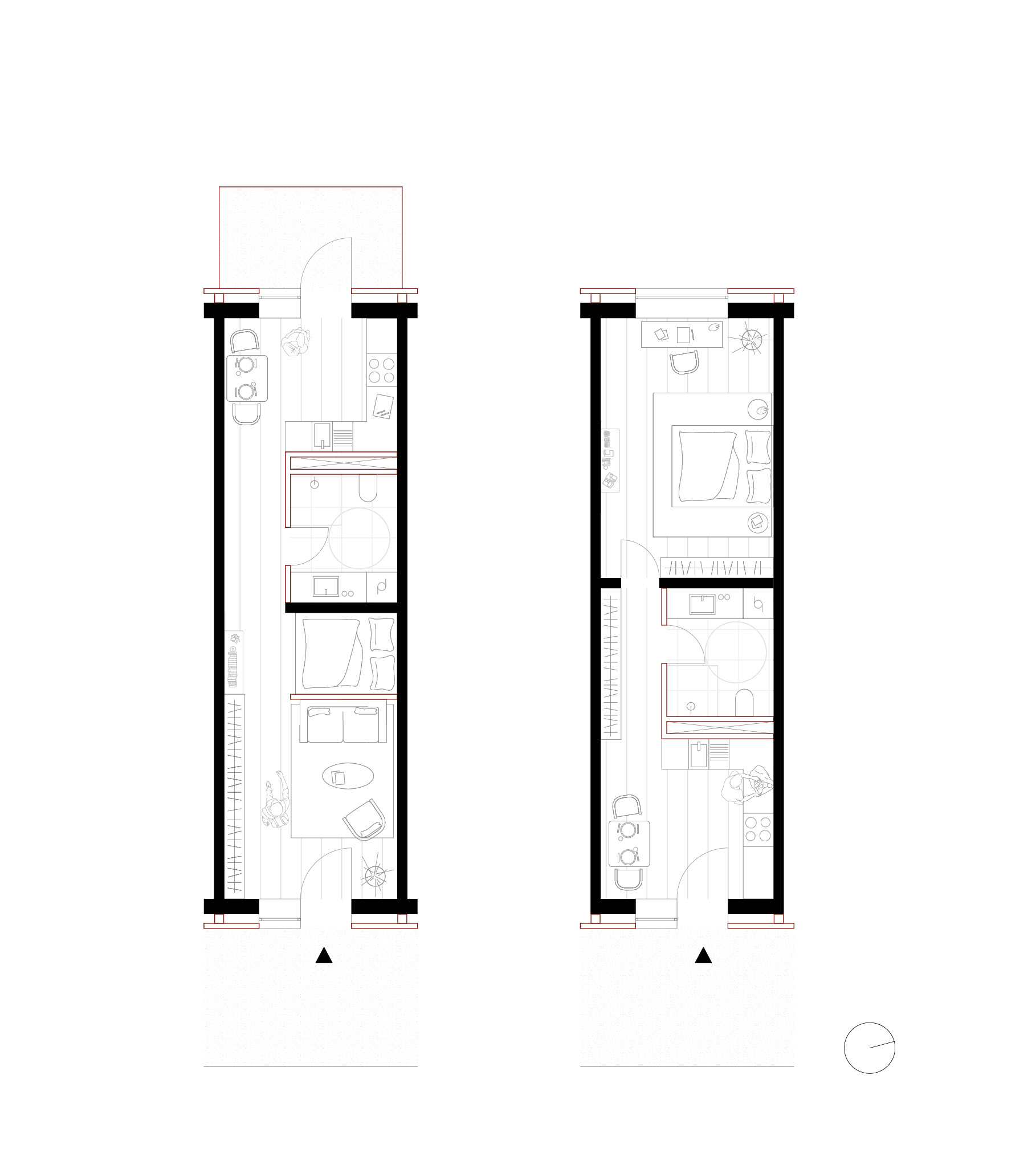 1-enhet leilighet, plan A